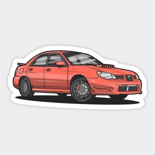 Sport Car Cartoon Vector Icon Illustration Sticker